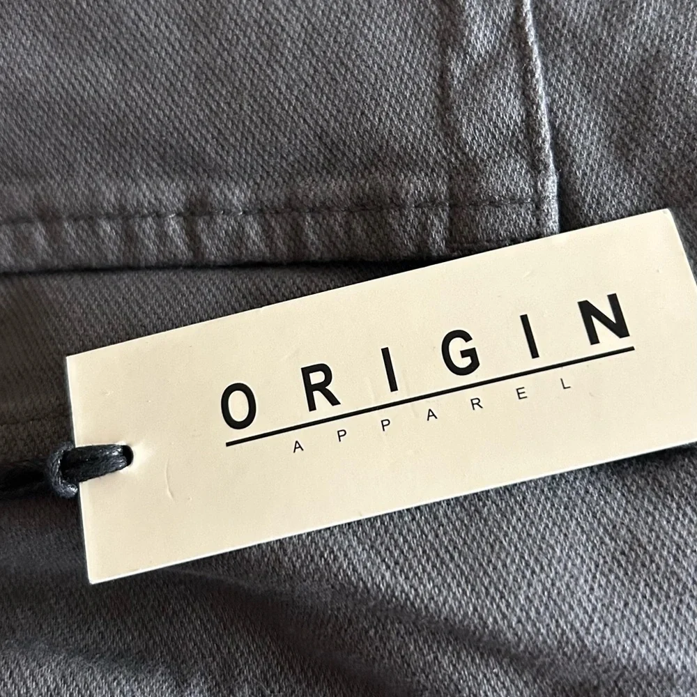 Origin Apparel Men’s Gray Canvas Tapered Pants Size 30 X 32 NEW with tags